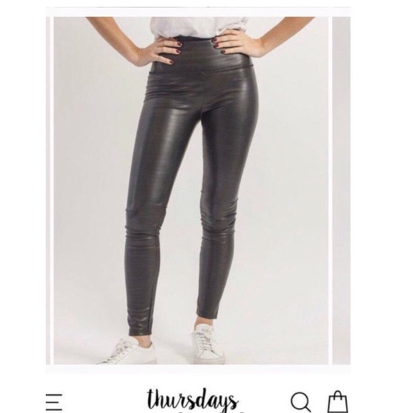 Thursday’s vegan leather leggings - Picture 2 of 6
